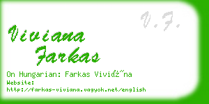 viviana farkas business card